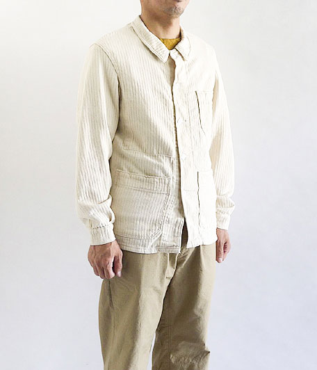 ヘリンボーンツイルフレンチワークジャケット [One Wash] - Fresh