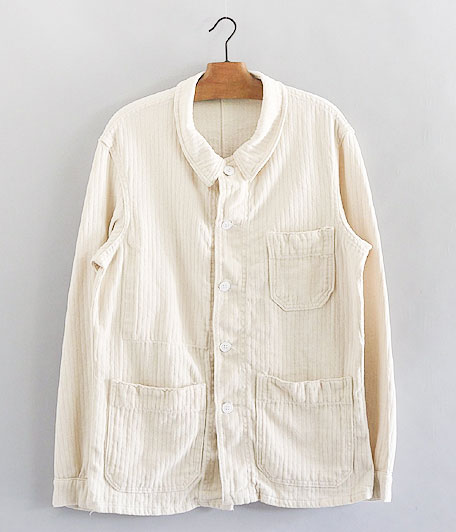 ヘリンボーンツイルフレンチワークジャケット [One Wash] - Fresh