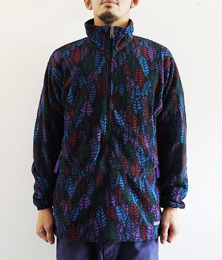 90's Patagonia リーフ柄ハーフジップフリースジャケット - Fresh