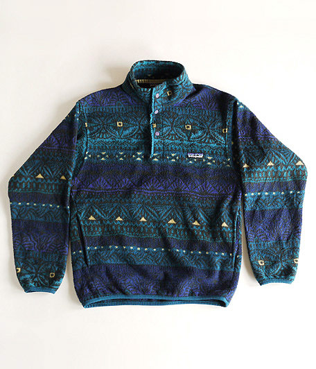 90's Patagonia 総柄フリーススナップT - Fresh Service NECESSARY or