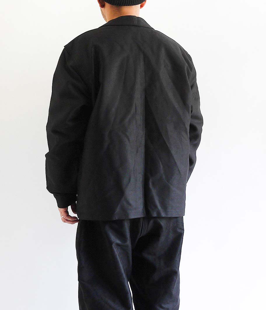 BEAU-FORT ブラックモールスキンフレンチワークジャケット［Dead Stock