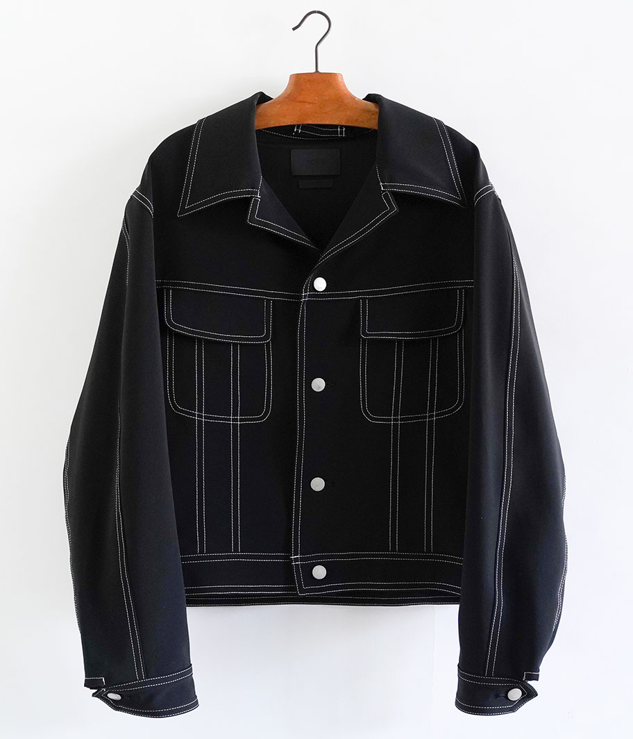 YOKE TRUCKER JACKET [BLACK] - Fresh Service NECESSARY or