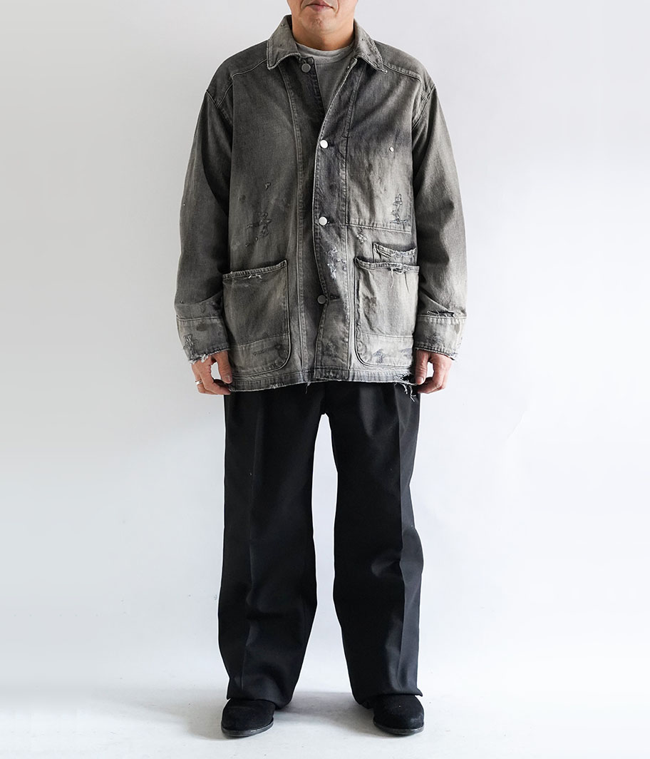 ANCELLM DENIM COVERALL [BLACK] - Fresh Service NECESSARY or