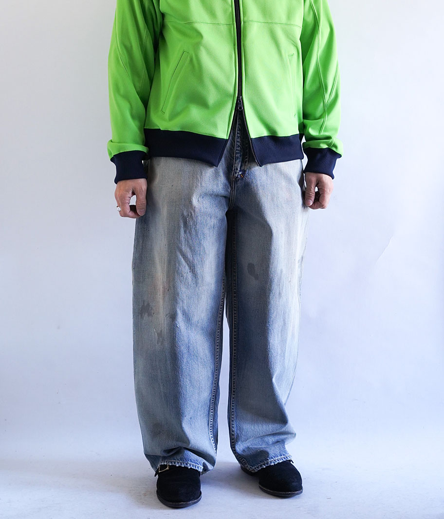 ANCELLM AGING STRAIGHT 5P DENIM PANTS [INDIGO] - Fresh Service