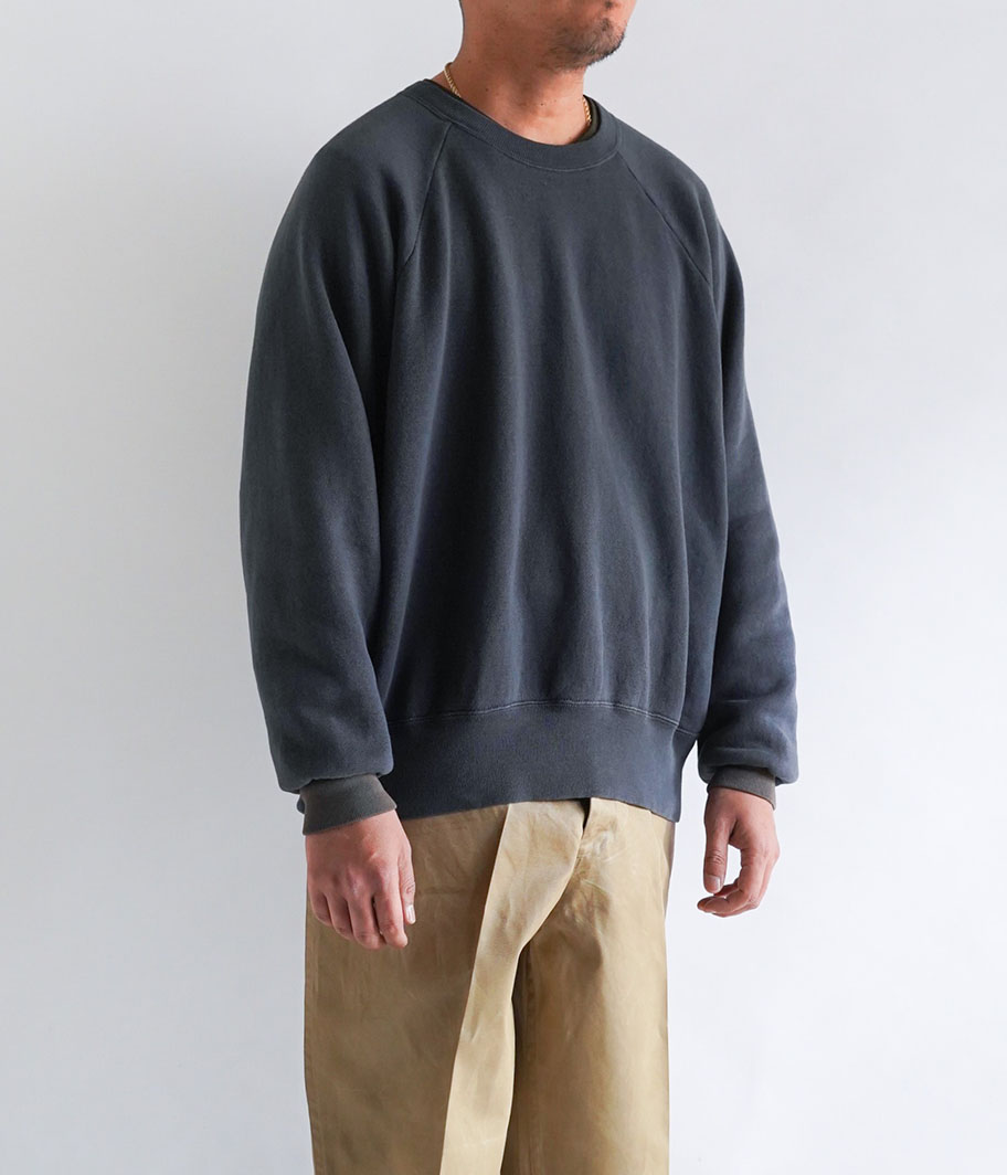 A.PRESSE Vintage Sweatshirt [NAVY] - Fresh Service NECESSARY or