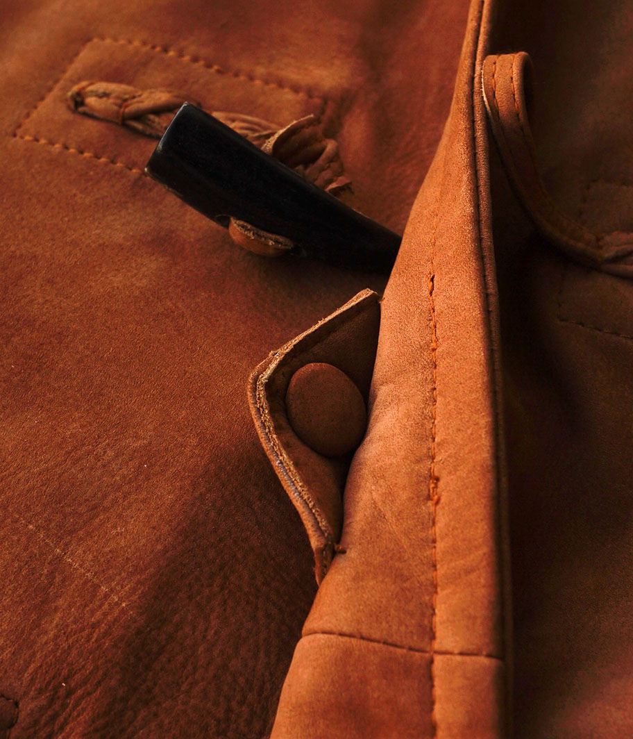 CCU 'ARIO' DUFFLE COAT [COW NUBUCK / CAMEL] - Fresh Service