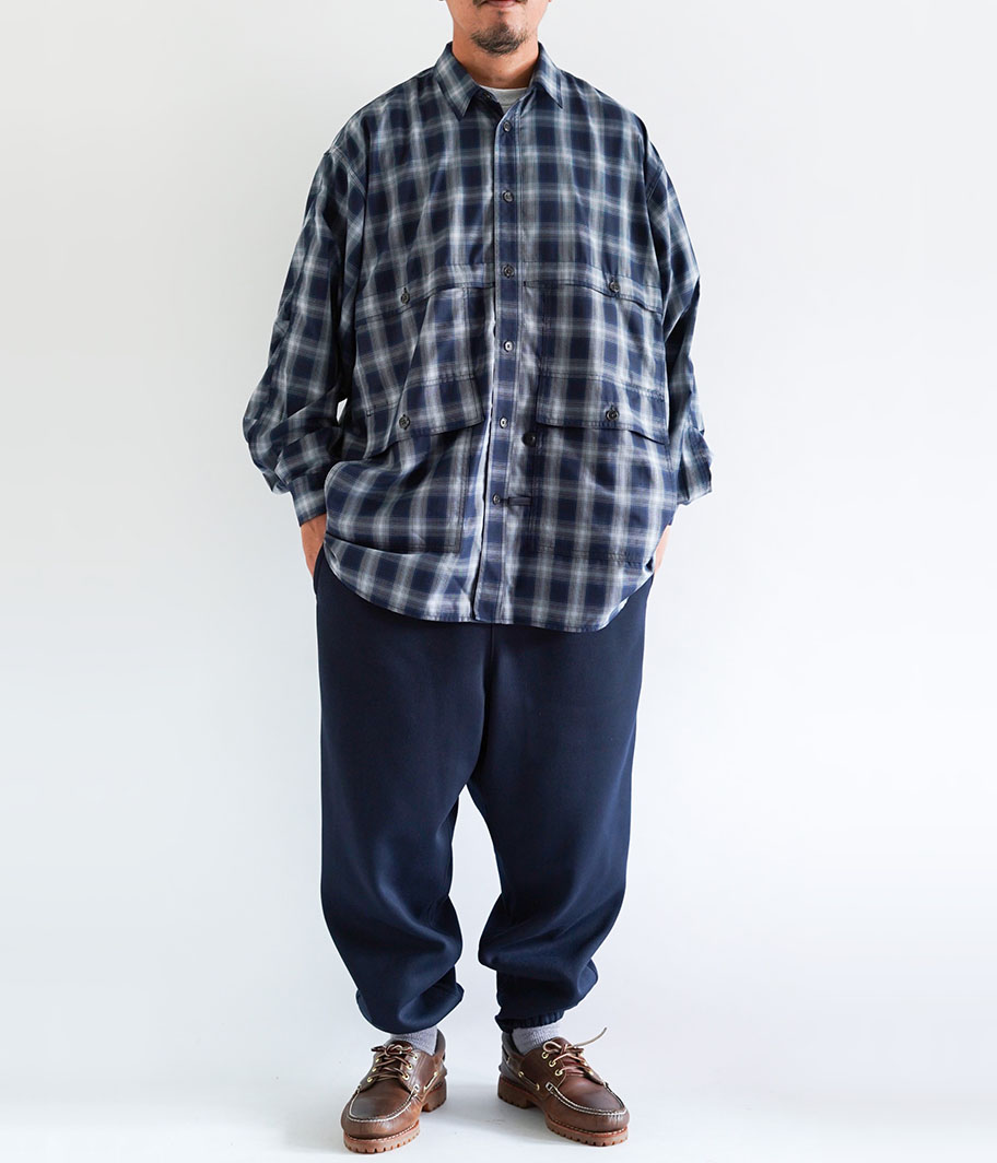 DAIWA PIER 39 Tech Logger Shirts [NAVY] - Fresh Service NECESSARY