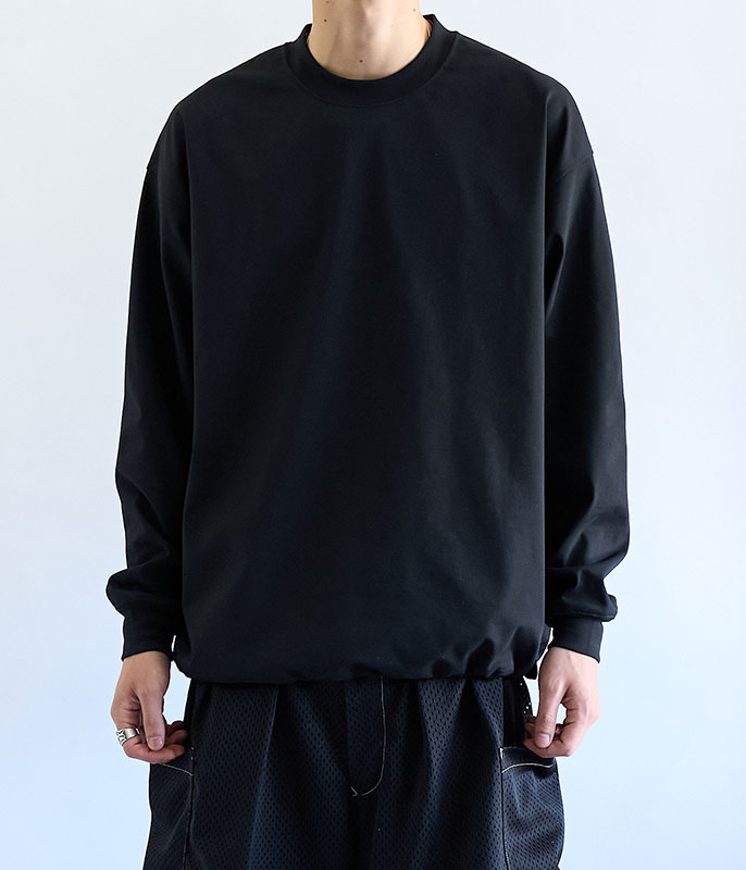 DAIWA PIER 39 TECH DRAWSTRING TEE L/S [BLACK] - Fresh Service