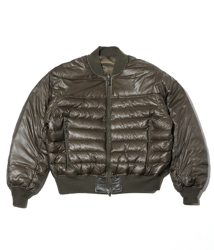 DAIWA PIER 39 TECH REVERSIBLE MA-1 INNER DOWN JACKET [BROWNKHAKI