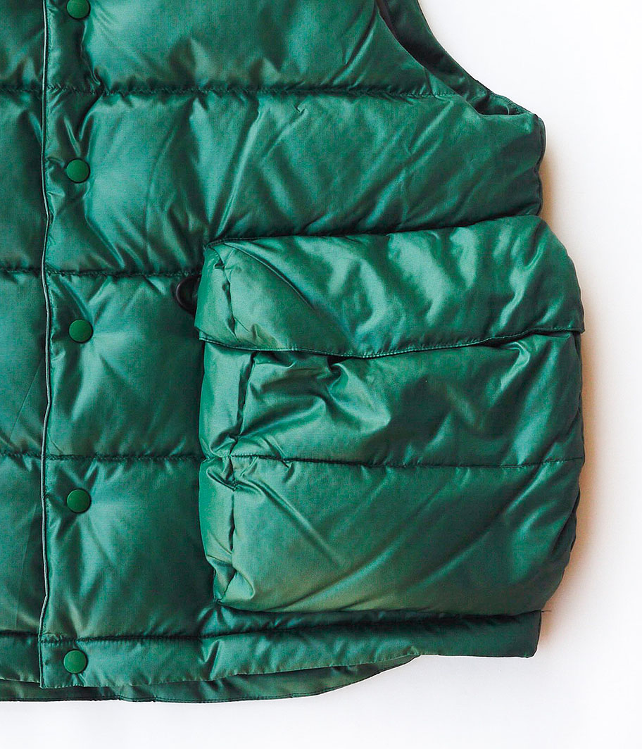 DAIWA PIER 39 TECH BACK PACKER DOWN VEST [FOREST GREEN] - Fresh