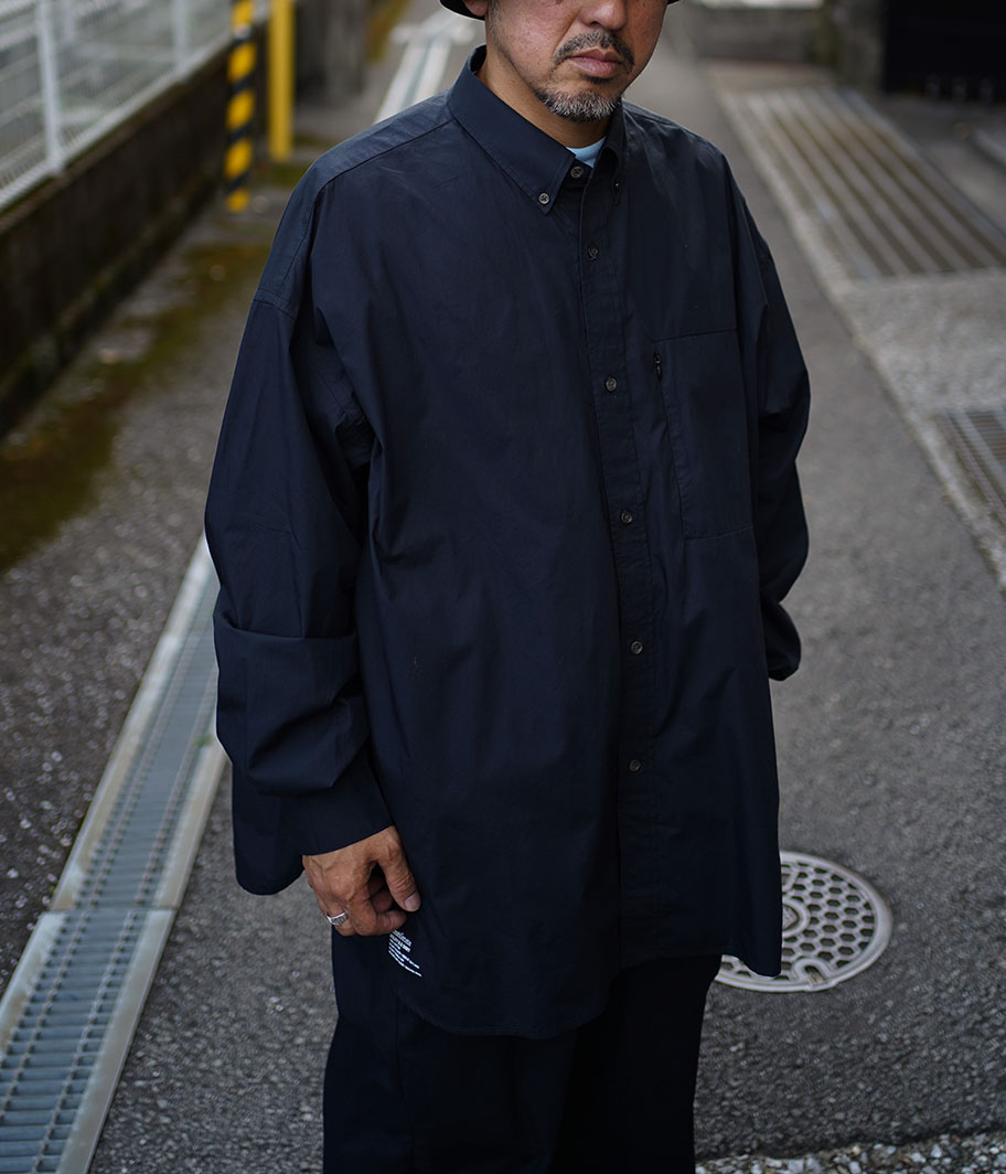 Fresh Service UTILITY B.D SHIRT [BLACK] - Fresh Service NECESSARY