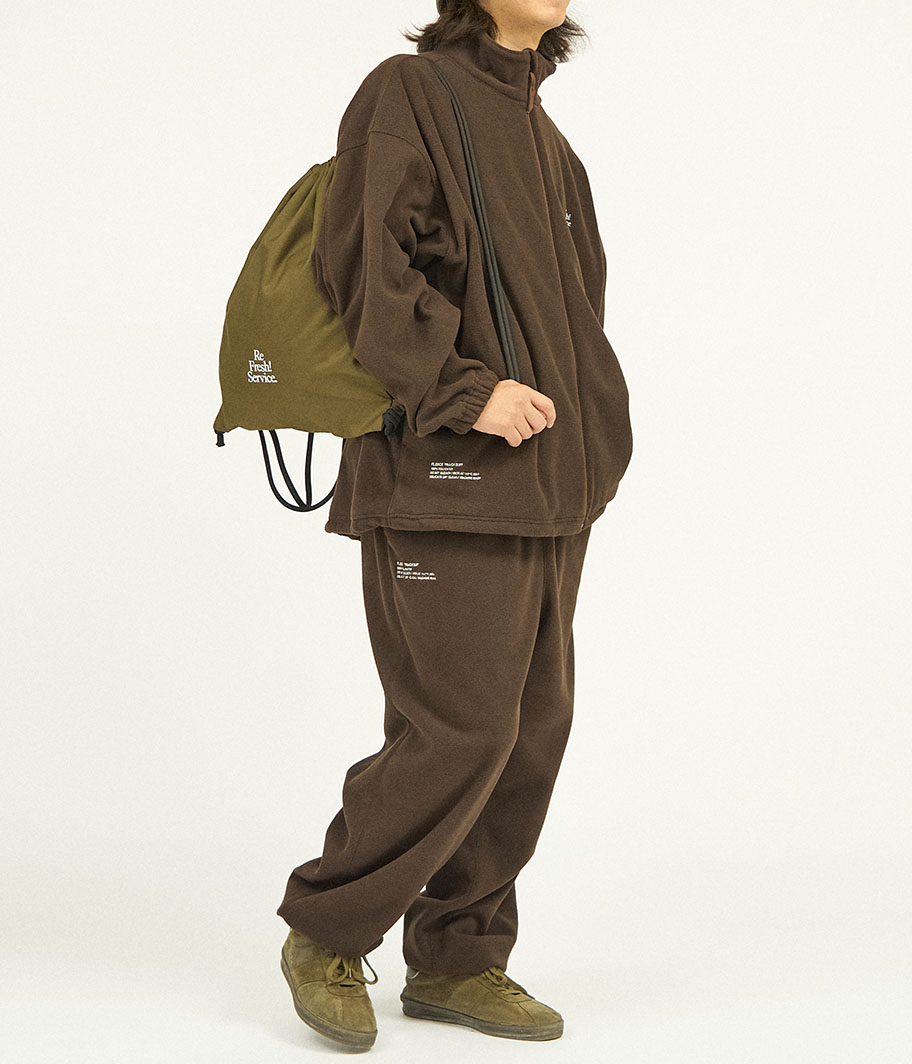 Fresh Service ReFresh!Service FLEECE TRACK SUIT [BROWN] - Fresh