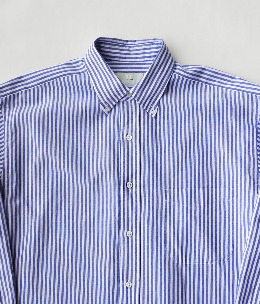 HERILL Cotton Oxford Shirts [SAXSTRIPE] - Fresh Service NECESSARY