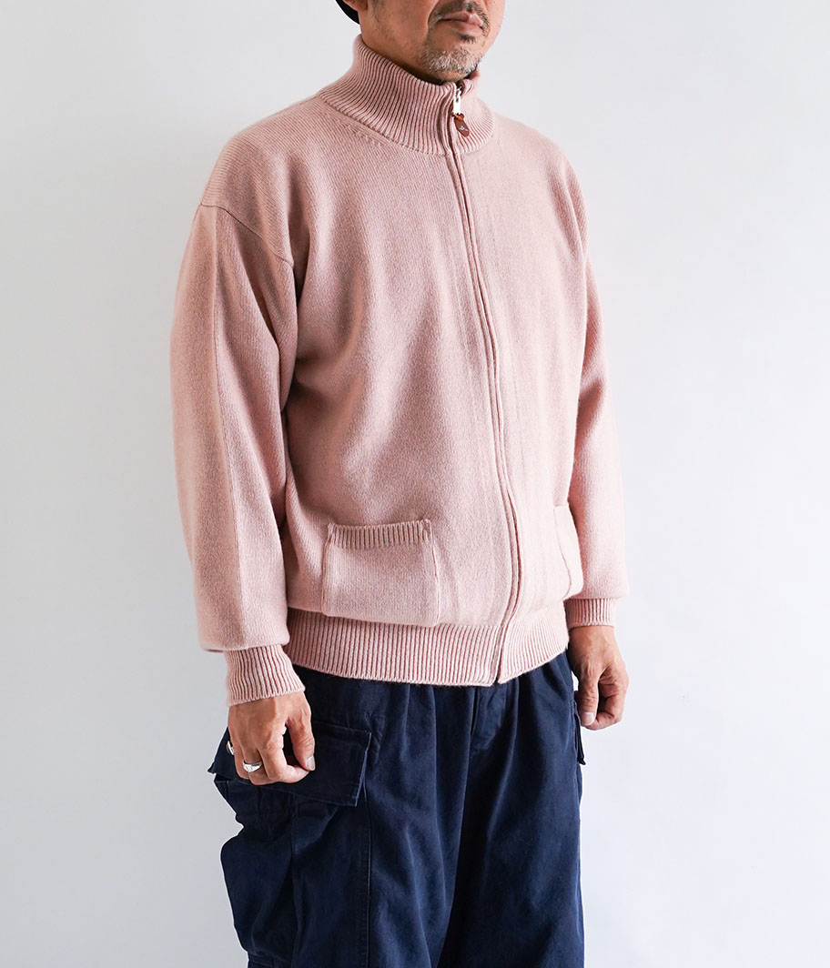 HERILL Goldencash Zipup Sweater [PINK] - Fresh Service NECESSARY