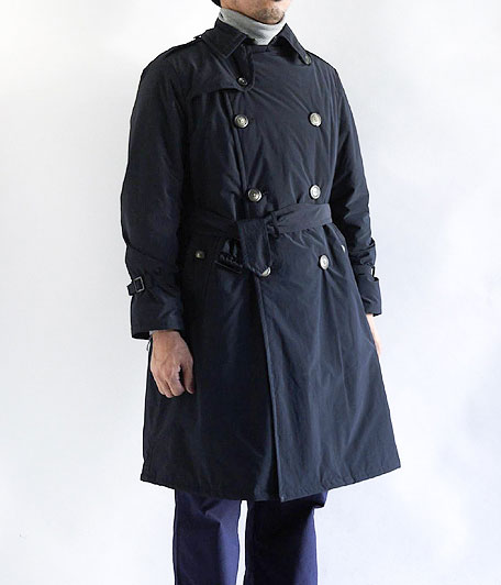 KAPTAIN SUNSHINE Padded Trench Coat [NAVY] - Fresh Service
