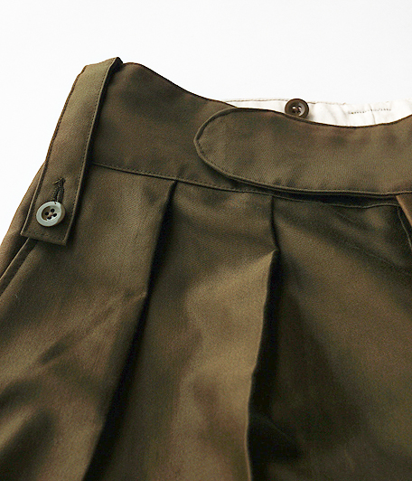 NEAT MOLESKIN / BELTLESS SHORTS [KHAKI] - Fresh Service NECESSARY
