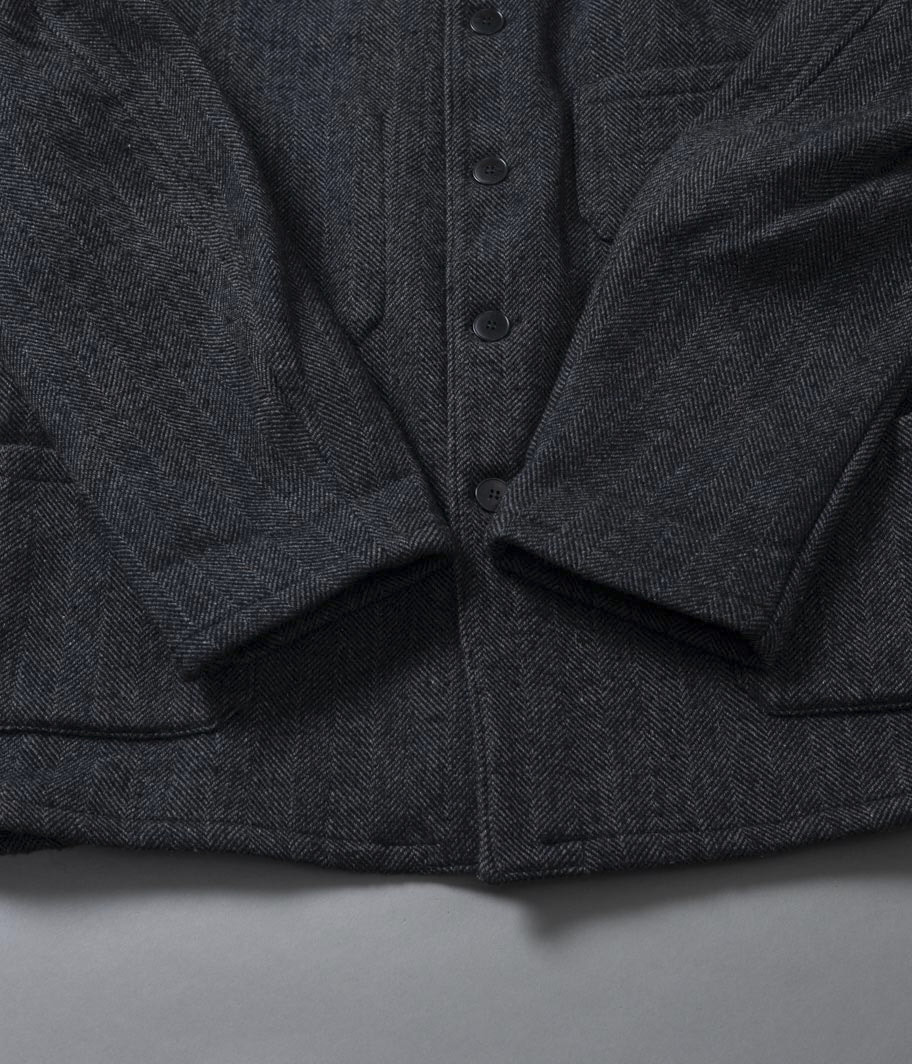 50's ウールヘリンボーンフレンチワークジャケット - Fresh Service