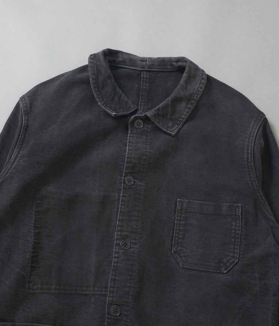 60's ブラックモールスキンフレンチワークジャケット - Fresh Service