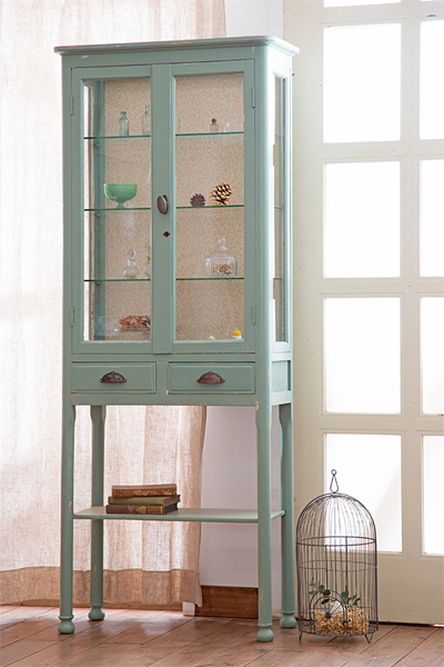 店舗の陳列什器に!アンティークガラスケース&ケビントの使い方