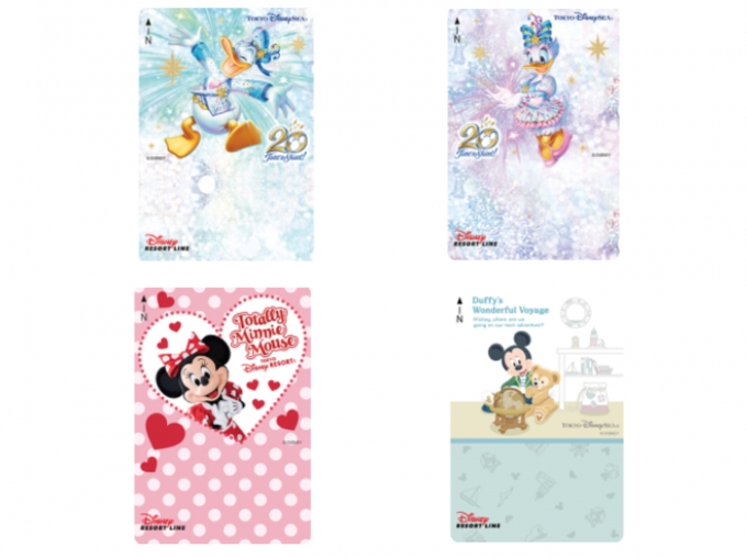 ディズニーリゾートラインフリーきっぷ、ドナルド・デイジー・ダッフィ