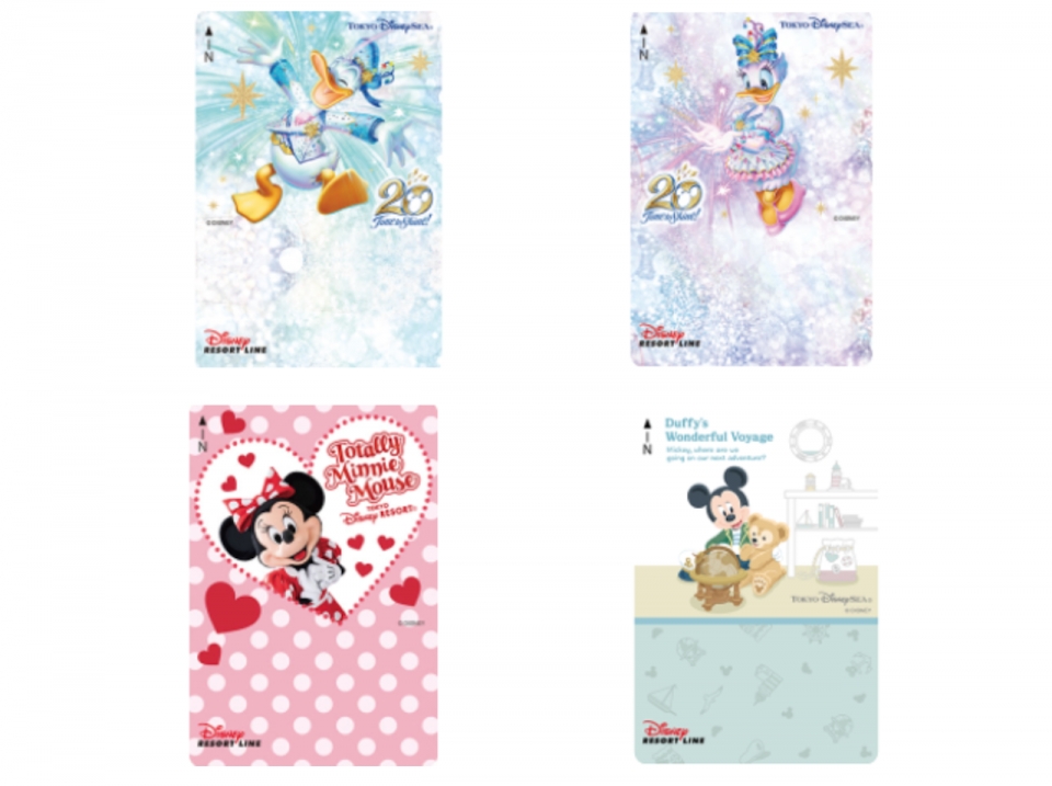 ディズニーリゾートラインフリーきっぷ、ドナルド・デイジー・ダッフィ