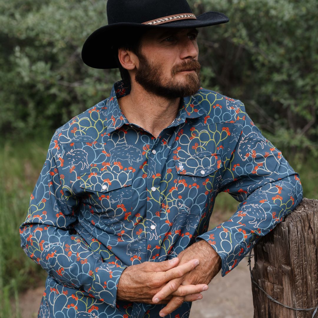 Javelina Paradise Western Pearl Snap Shirt – Raised by Coyotes