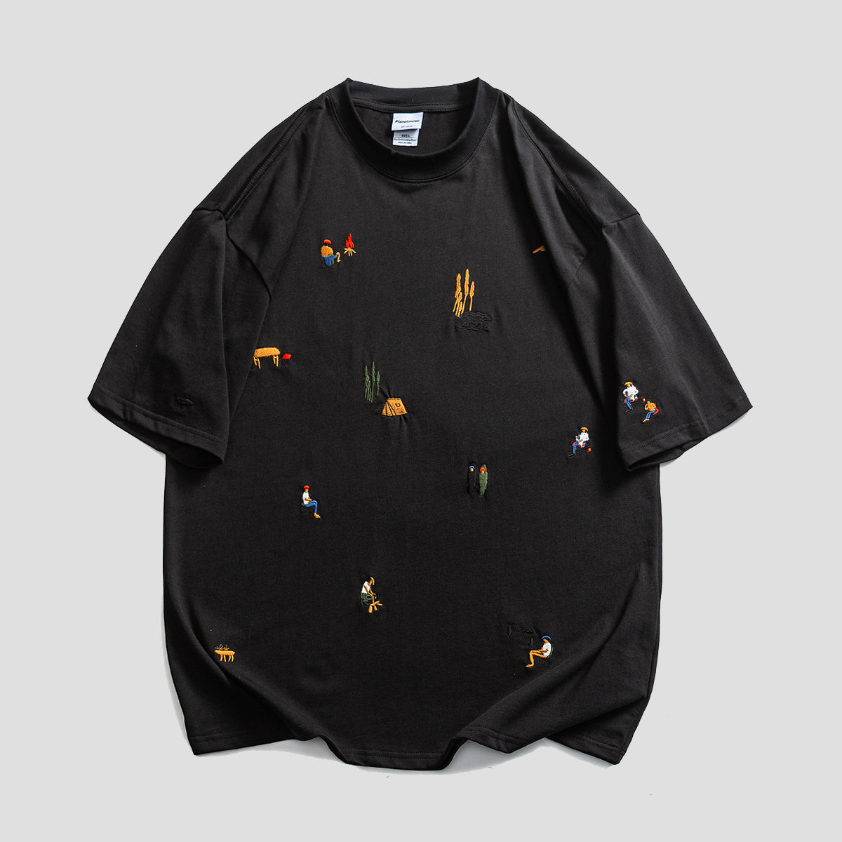 森と人と｜アウトドア刺繍Tシャツ – RakuInk