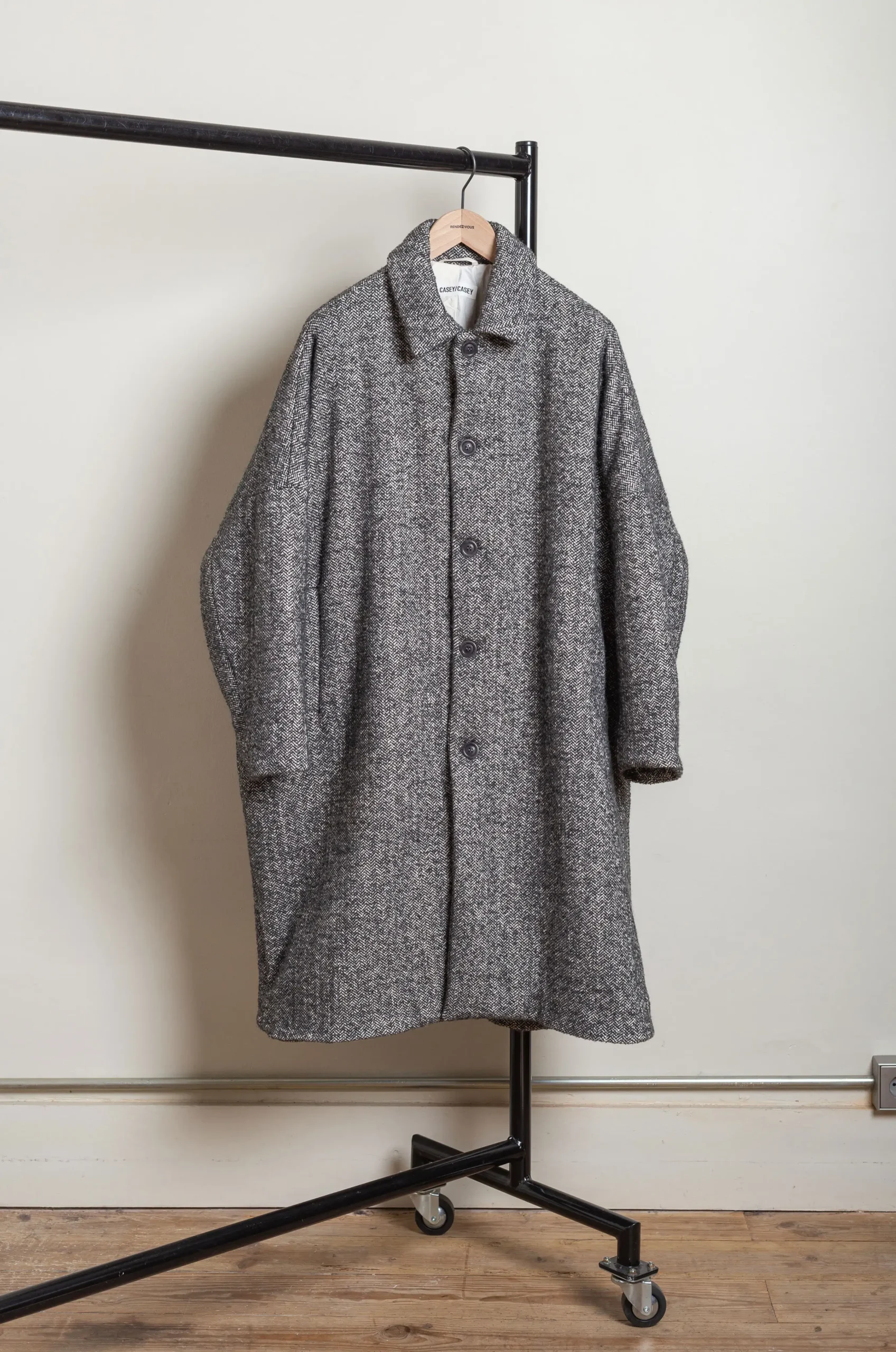 Casey Casey Big Blobby Coat 25HM236 Grey