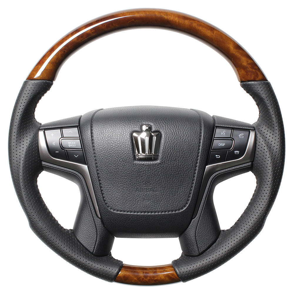 クラウン 210アスリート　社外ハンドル クラウン トヨタクラウン210系アスリート ハンドルカバー ステアリング