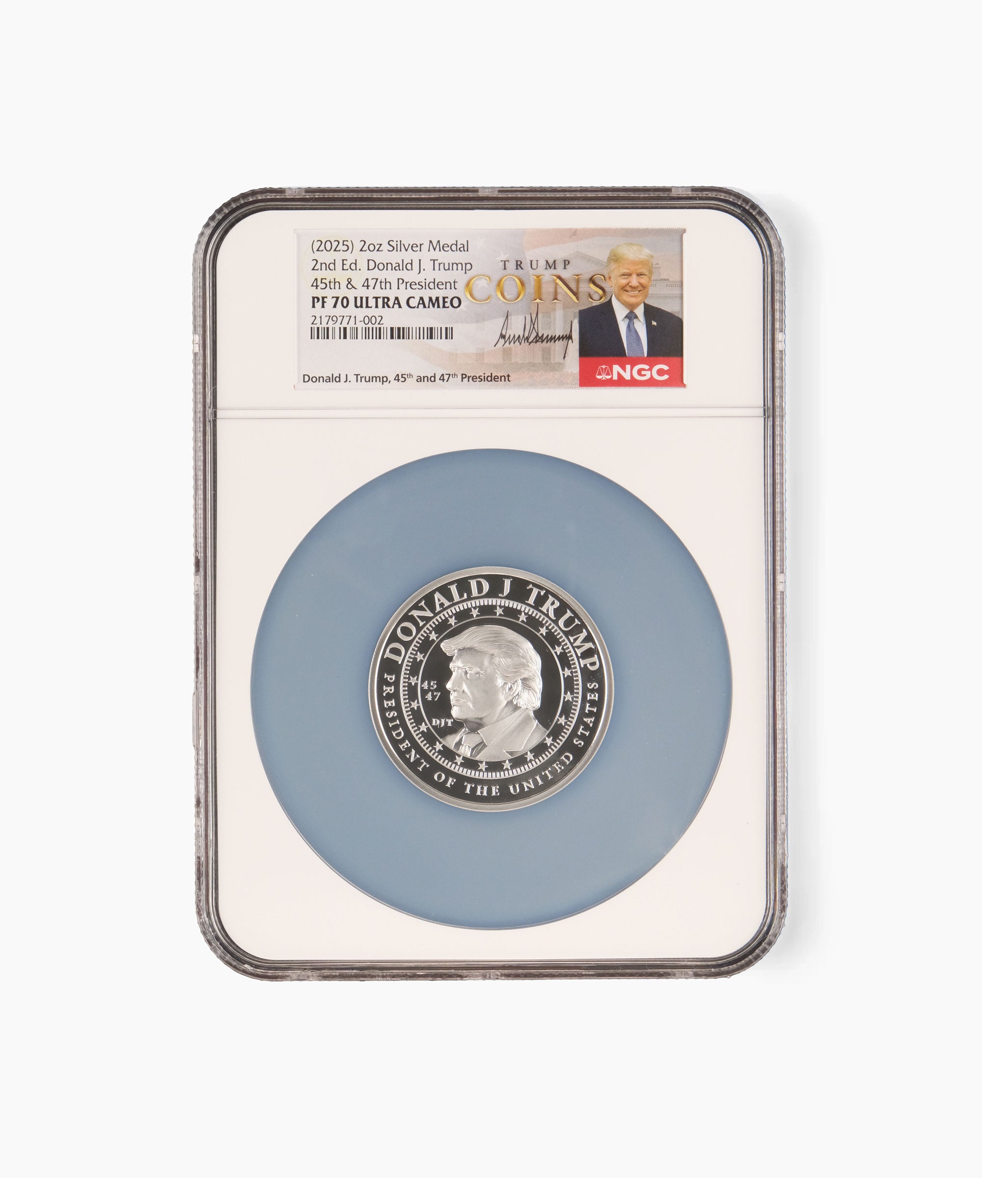 2oz PF70 President Trump Second Edition Silver Medallion – Trump Coins