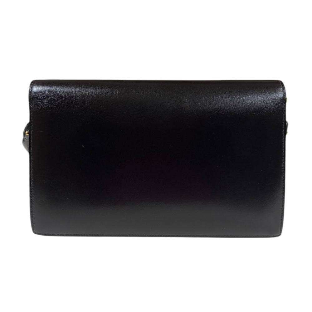 HERMES エルメス リディ ショルダーバッグ ボックスカーフ ブラック