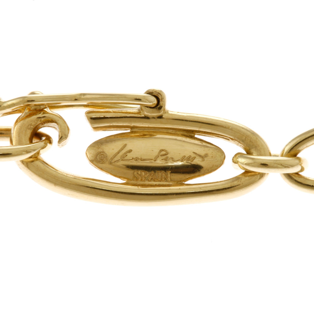 ティファニー フルハート オーバルリンク チェーン ブレスレット 18金