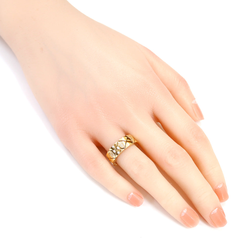 CHANEL シャネル マトラッセ ダイヤモンド リング 指輪 12.5号 18金