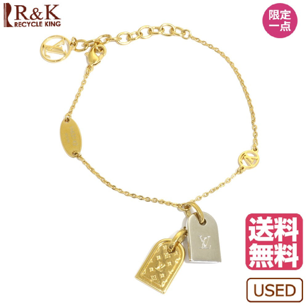 Used] Louis Vuitton LOUIS VUITTON Bracelet Bracelet Nanogram Metal