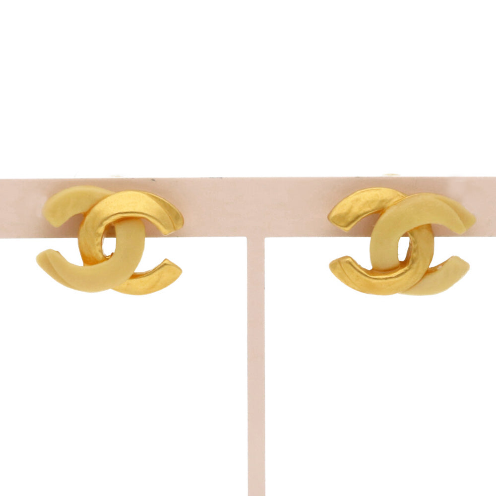 中古】 シャネル CHANEL ピアス ココマーク メタル ゴールド