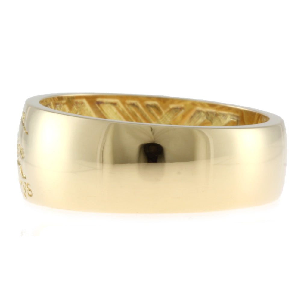 中古】 バーバリー BURBERRY K18 リング 指輪 幅広 11.5号 18金 K18