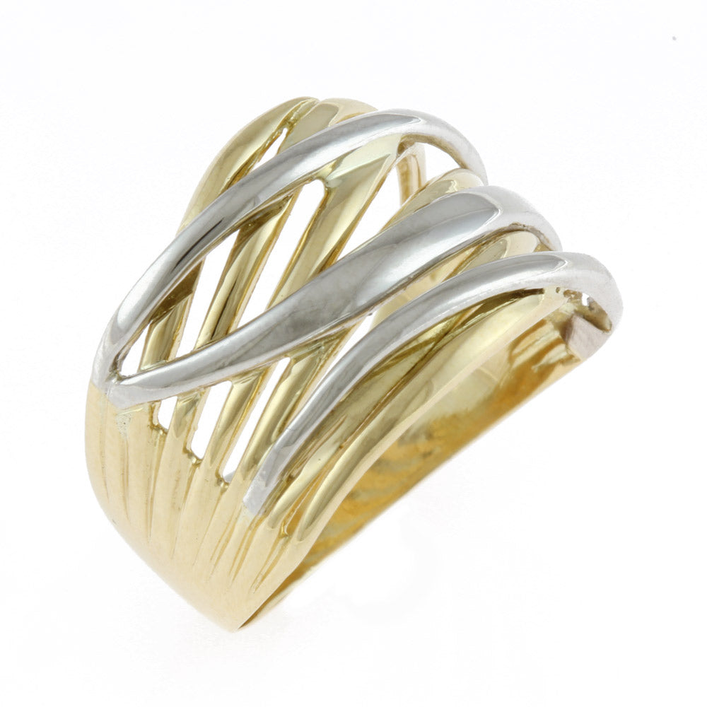 Used] K18 Pt900 Ring, 2 colors, size 10.5, 18K, K18 gold, Pt900