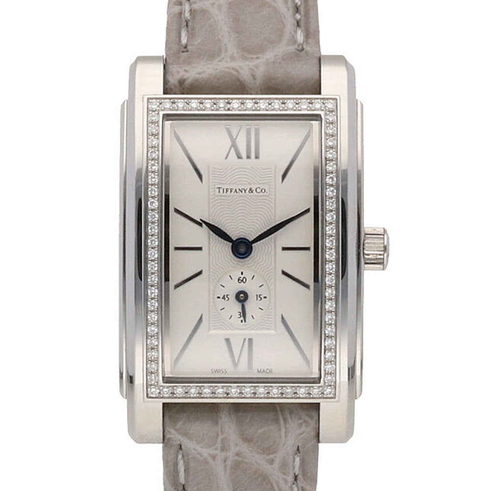 中古】 ティファニー TIFFANY&Co. SS 腕時計 ダイヤベゼル スモール