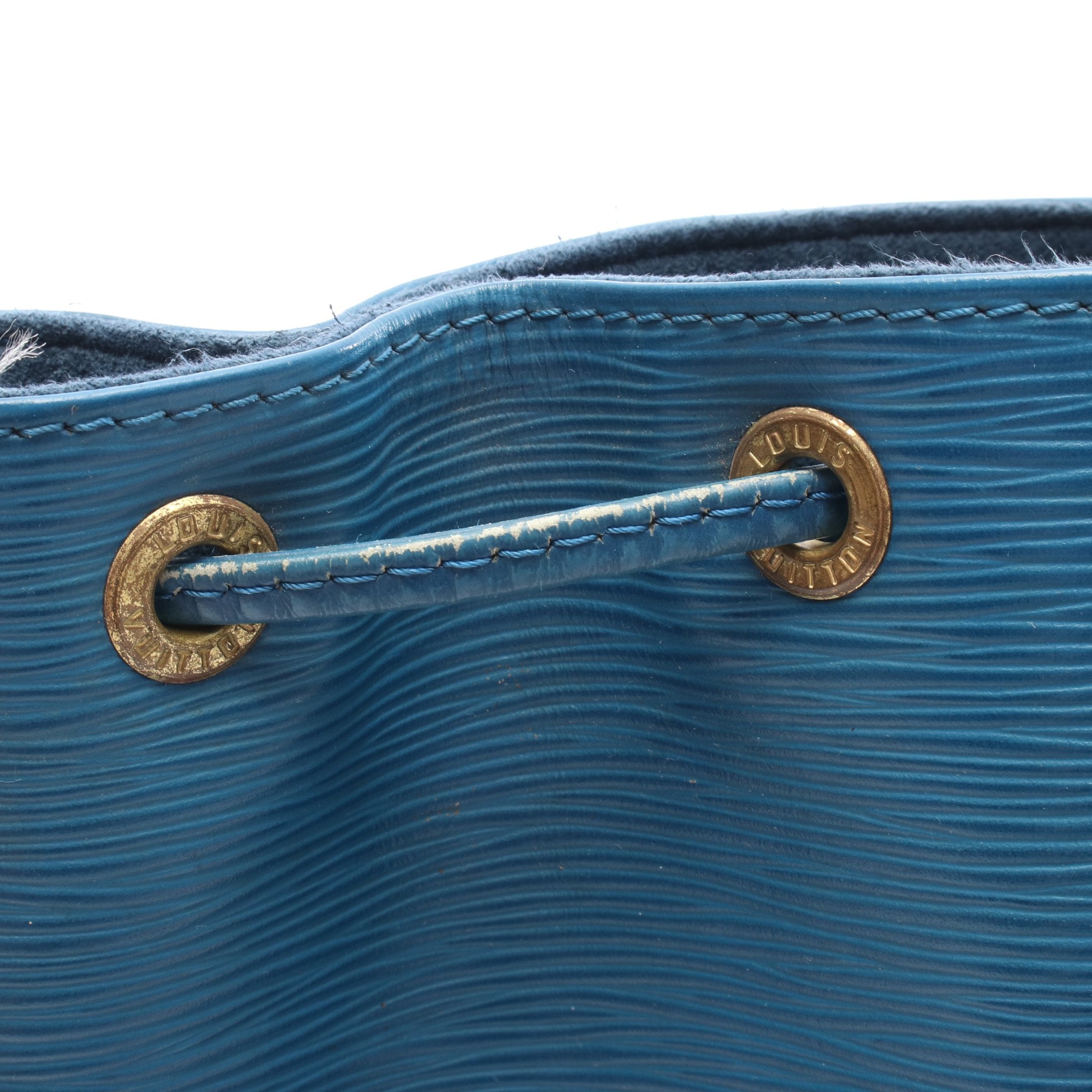 ノエ エピ トレドブルー ショルダーバッグ レザー ブルー ルイヴィトン