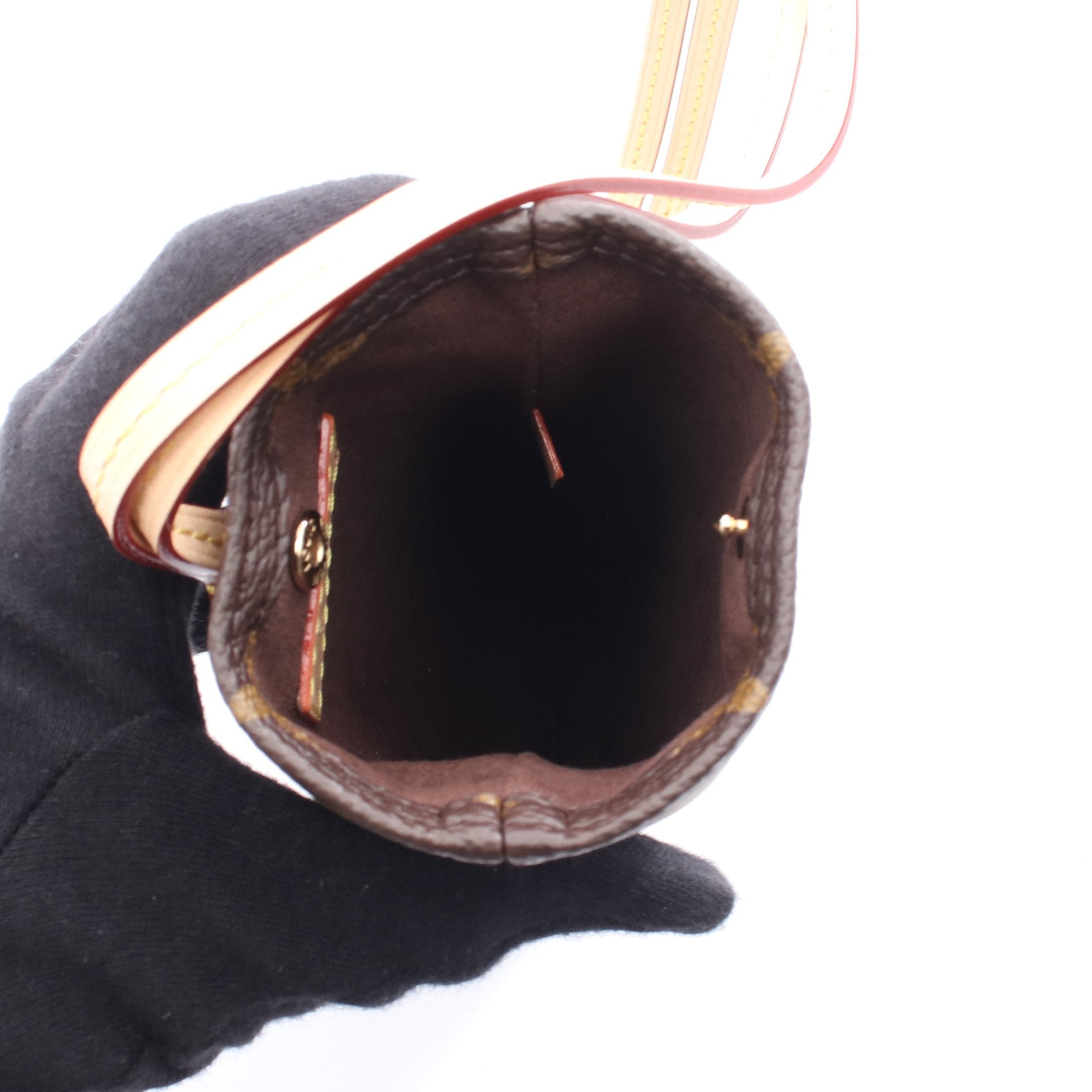 サングラスポーチ モノグラム メガネケース PVC レザー ブラウン ルイ