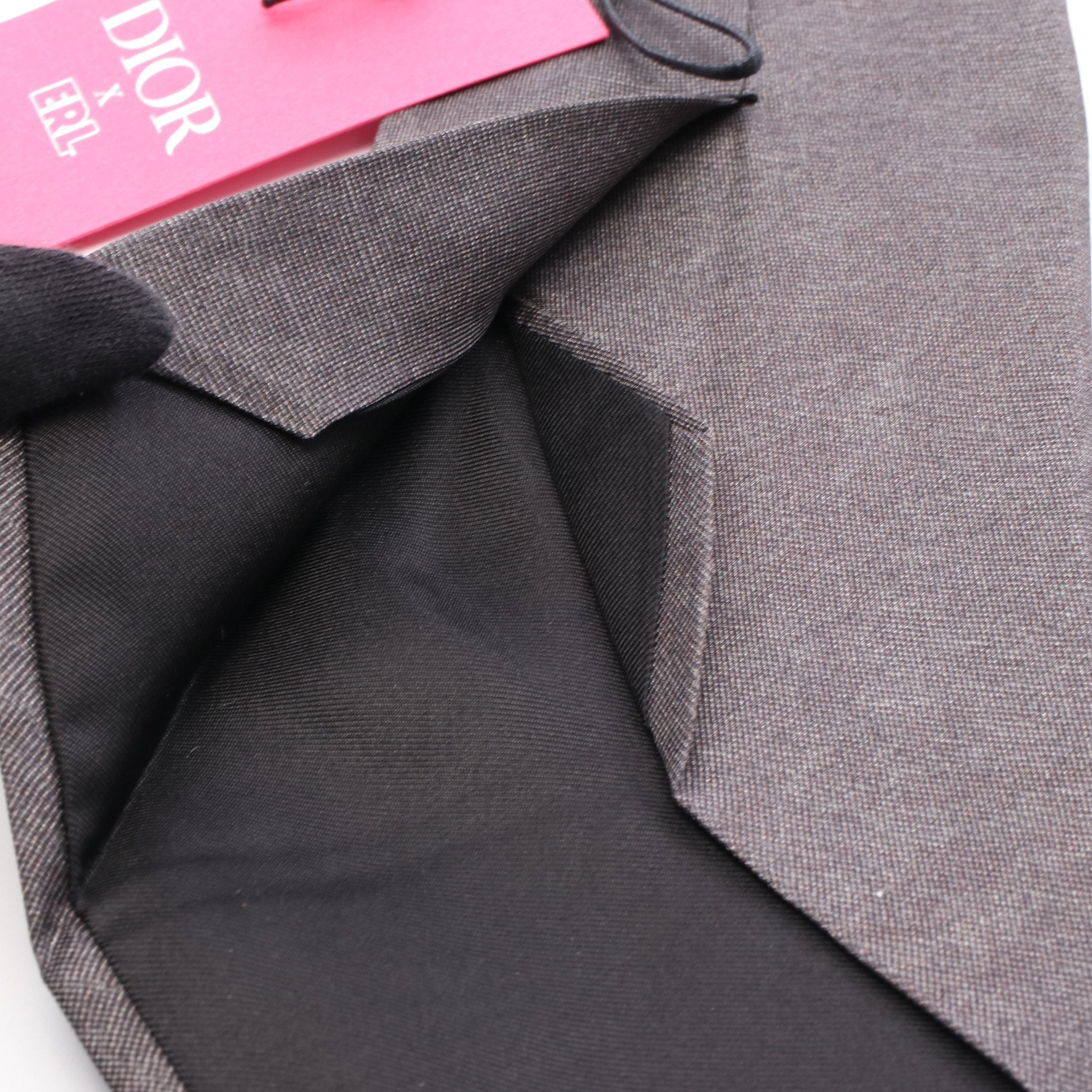Diorロゴ ネクタイ シルク グレー ディオール – RECLO