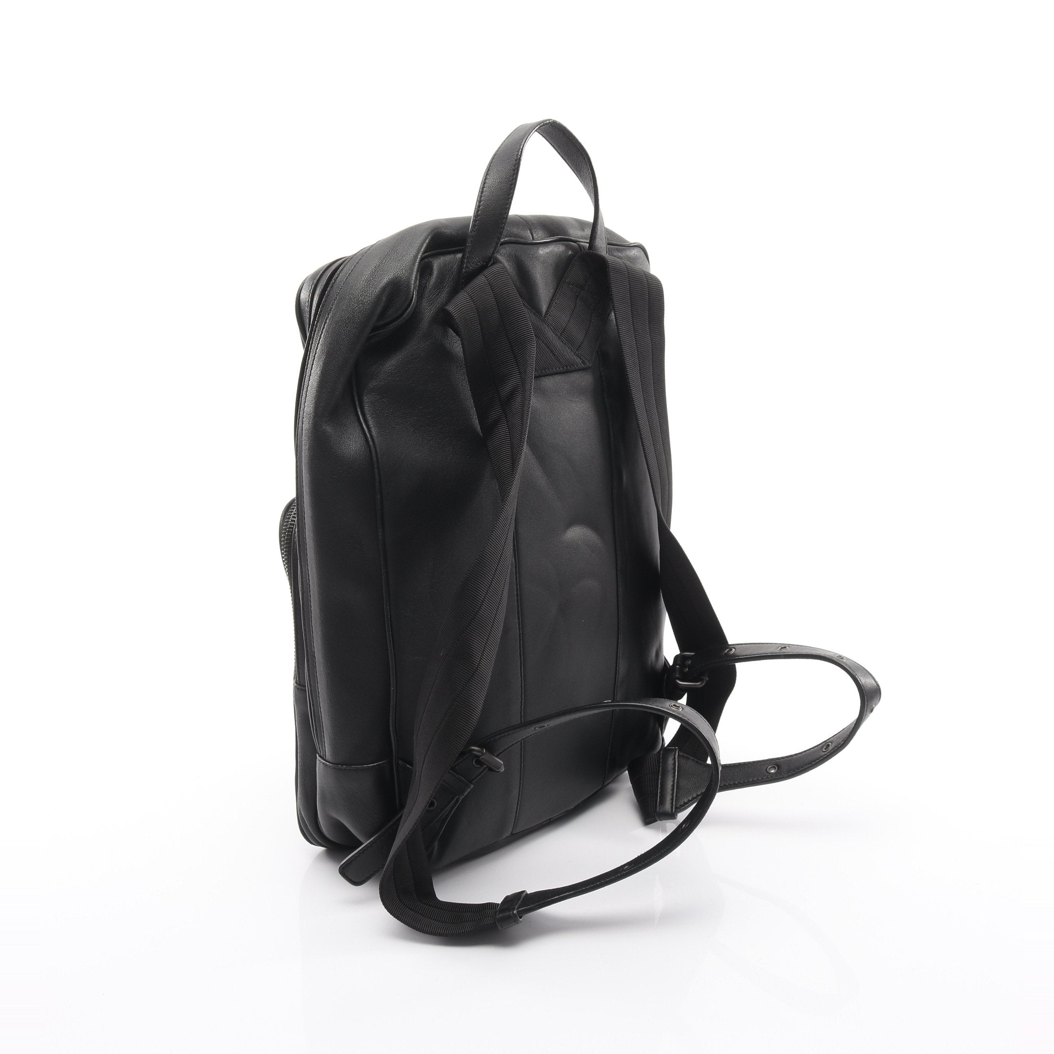 イントレチャート バックパック リュックサック レザー ブラック