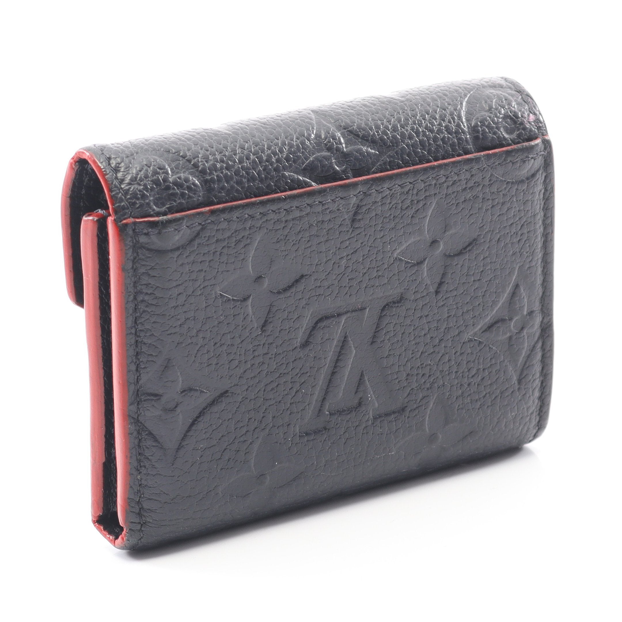 ポルトフォイユ ゾエ モノグラムアンプラント マリーヌルージュ 三