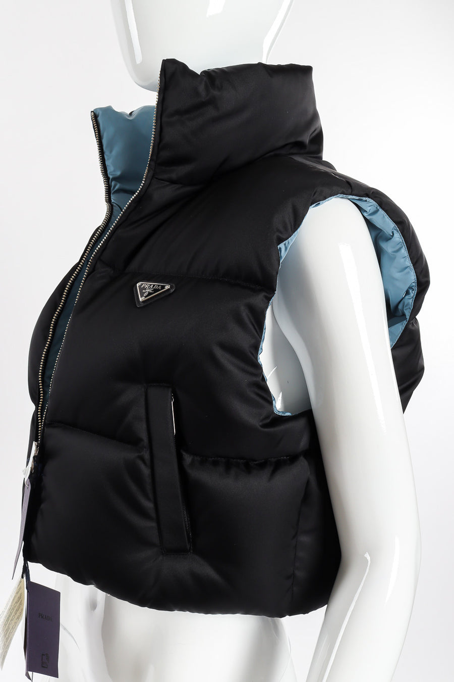 Prada Re-nylon Cropped Puffer Vest – Recess