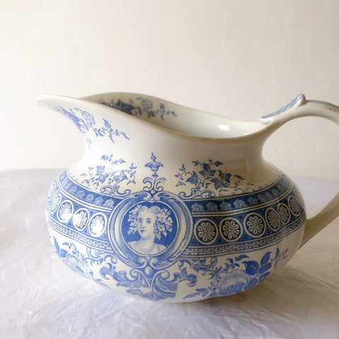 フランスアンティーク UCサルグミンヌ パリジア parisia ブルー