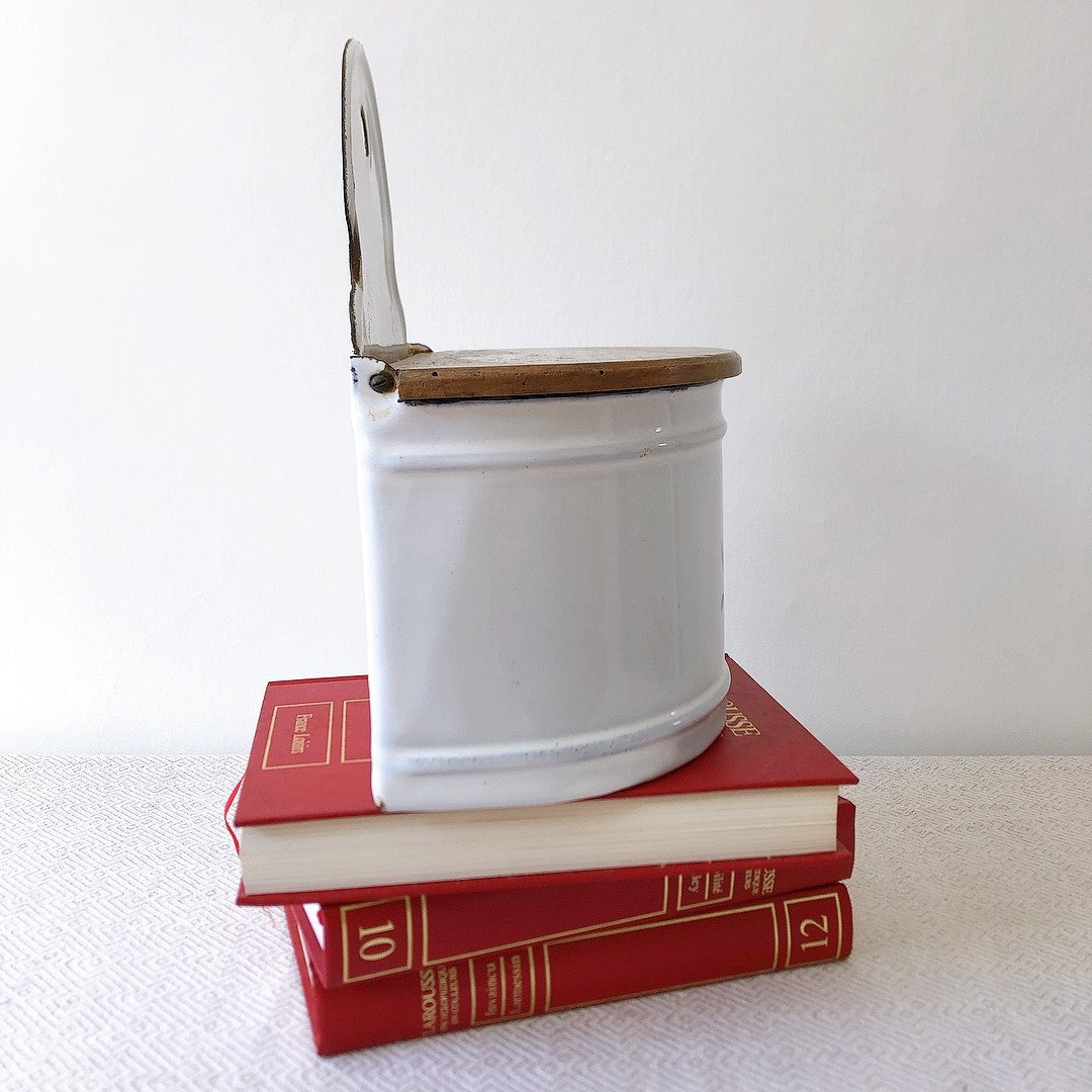 フランスアンティーク ホーロー製 セル缶 蚤の市 ブロカント フランス