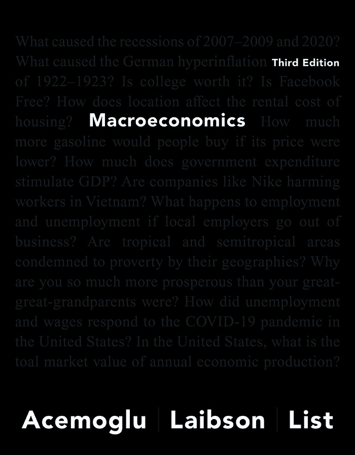 Macroeconomics by: Daron Acemoglu - 9780135771174 | RedShelf
