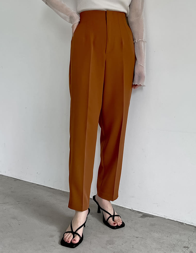 ツイルハイウエストダーツテーパードパンツ - パンツ通販 | 人気