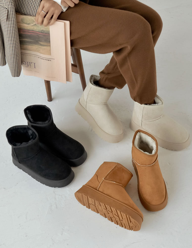 厚底ショートムートンブーツ - シューズ通販 | 人気レディース