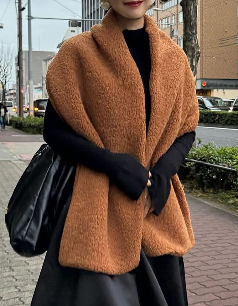 テディボアショールマフラー - ファッション雑貨通販 | 人気レディース